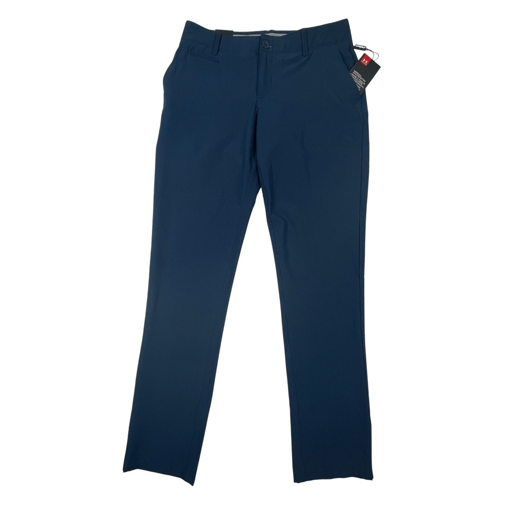 NWT Under Armour Womens Links Golf Pants 2‎ Navy 1272344 Storm Stretch Trousers